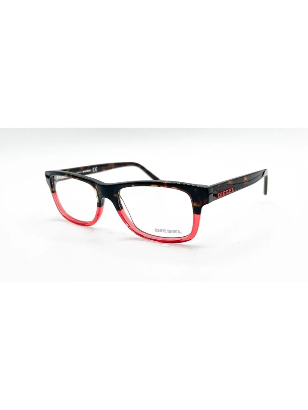 Diesel Dl 5001 044 Tortoise/Red Authentic Eyeglasses 54-17-145